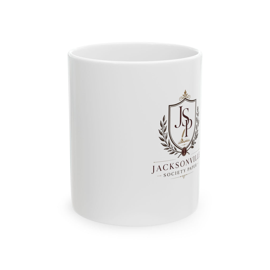 Jacksonville Society Park Ceramic Mug — Elegant Crest Logo Coffee Cup (11oz, 15oz)
