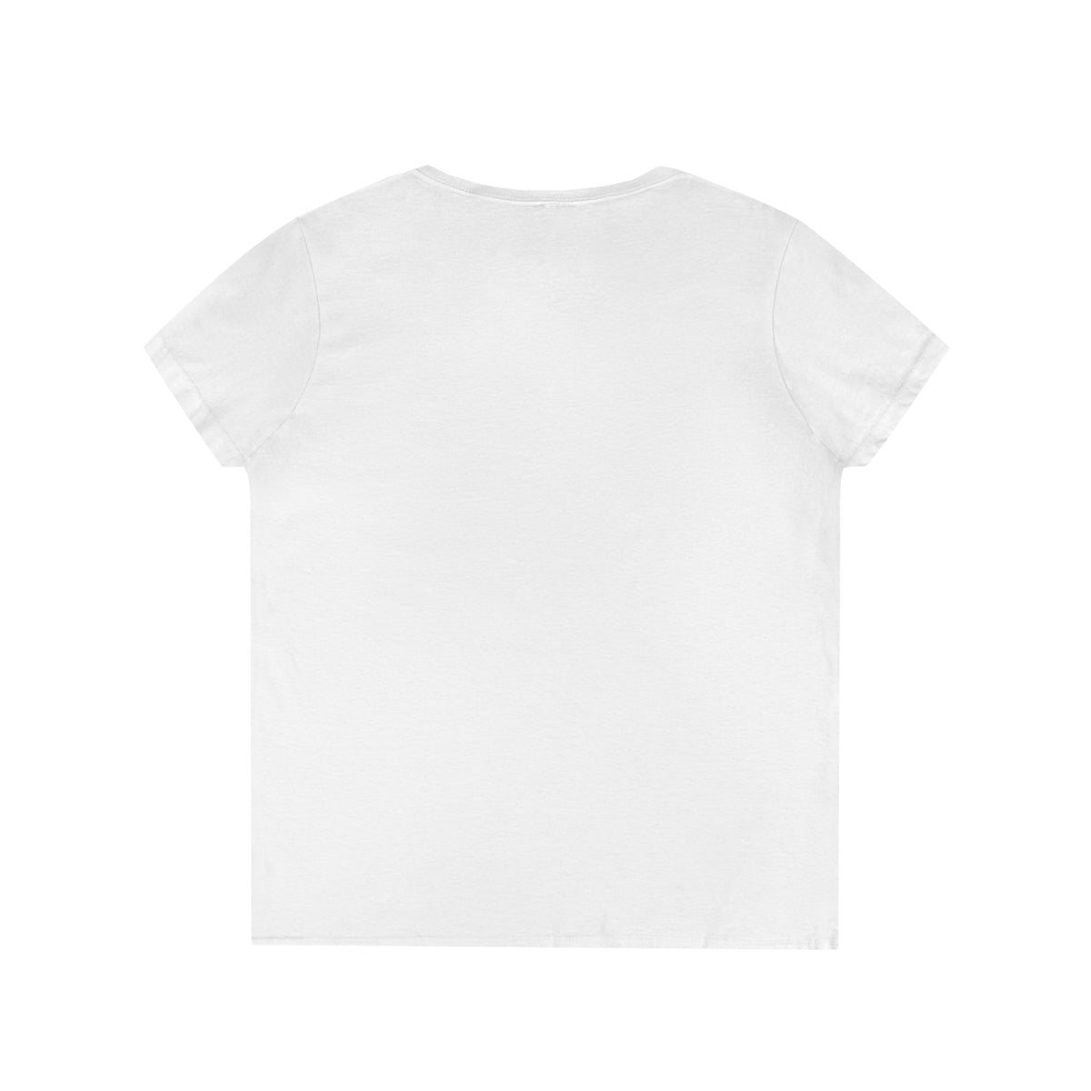 Minimalist Floral Crest V-Neck Tee