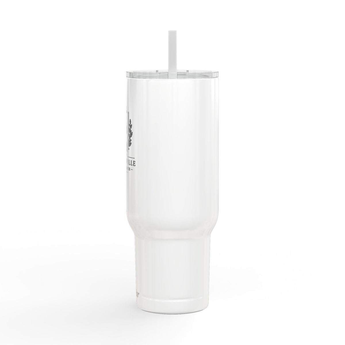 40oz Engraved Insulated Tumbler with Handle & Lid — Jacksonville Society Crest
