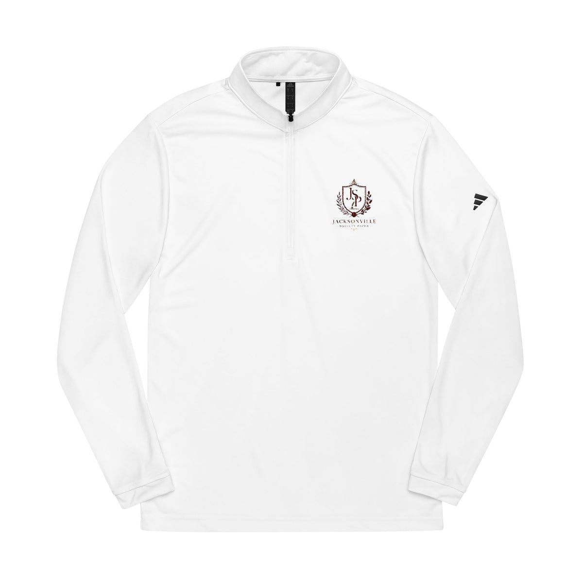 Embroidered Quarter-Zip Pullover — Performance adidas® Golf Jacket