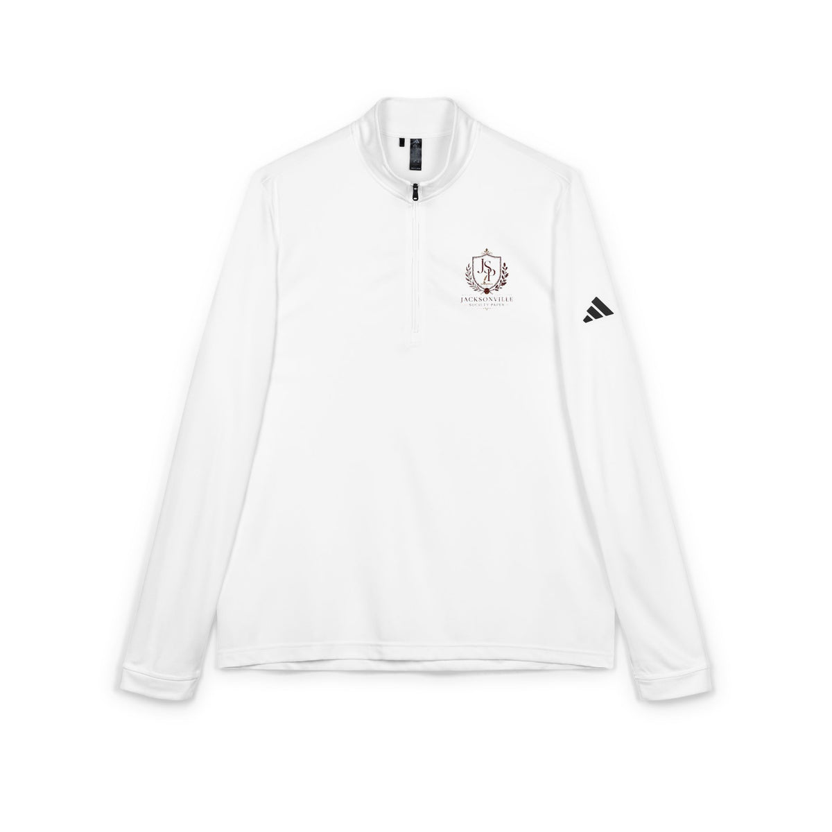 Embroidered Quarter-Zip Pullover — Performance adidas® Golf Jacket